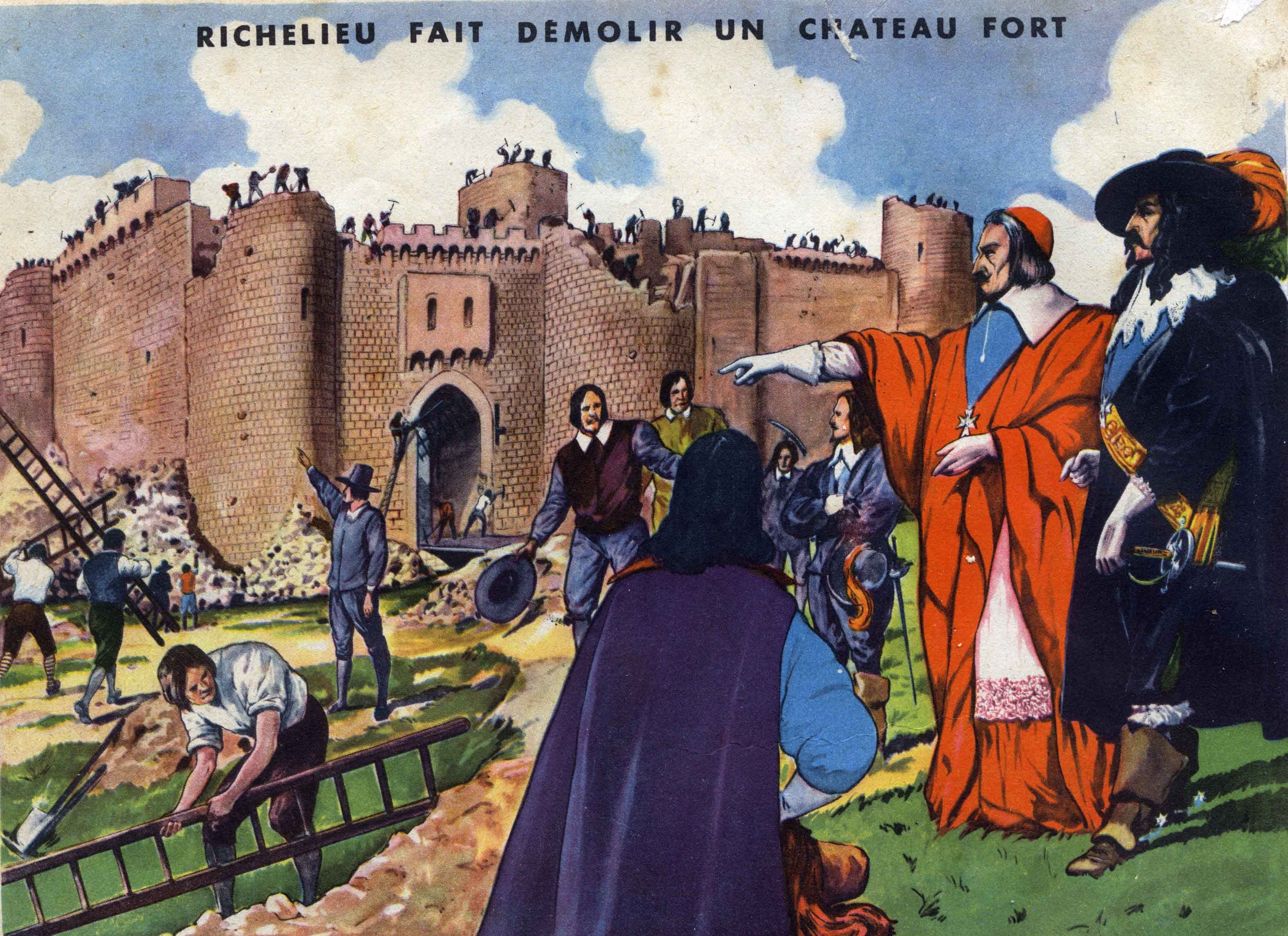 34 richelieu fait detruire un chateau fort