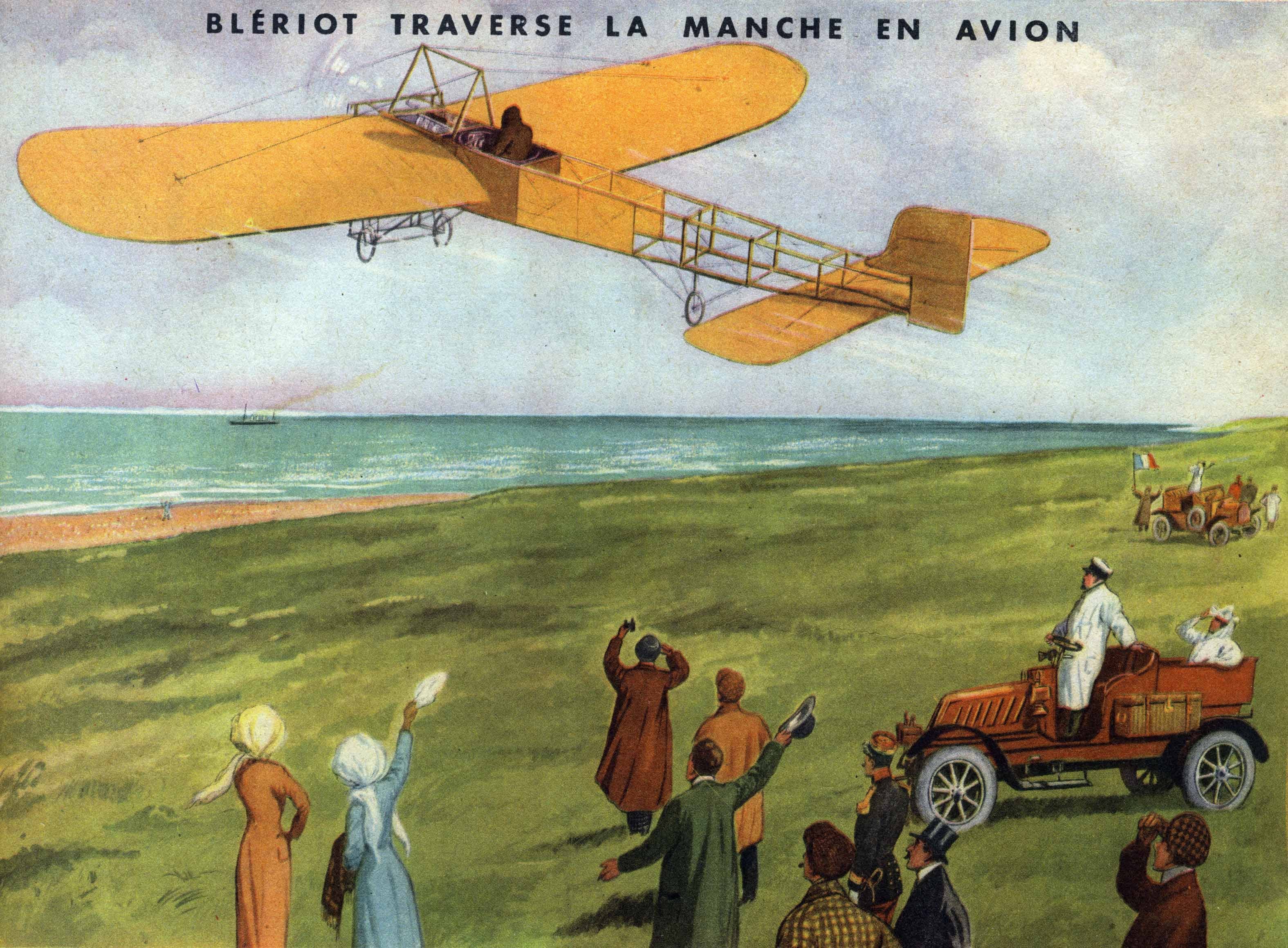 67 bleriot traverse la manche en avion