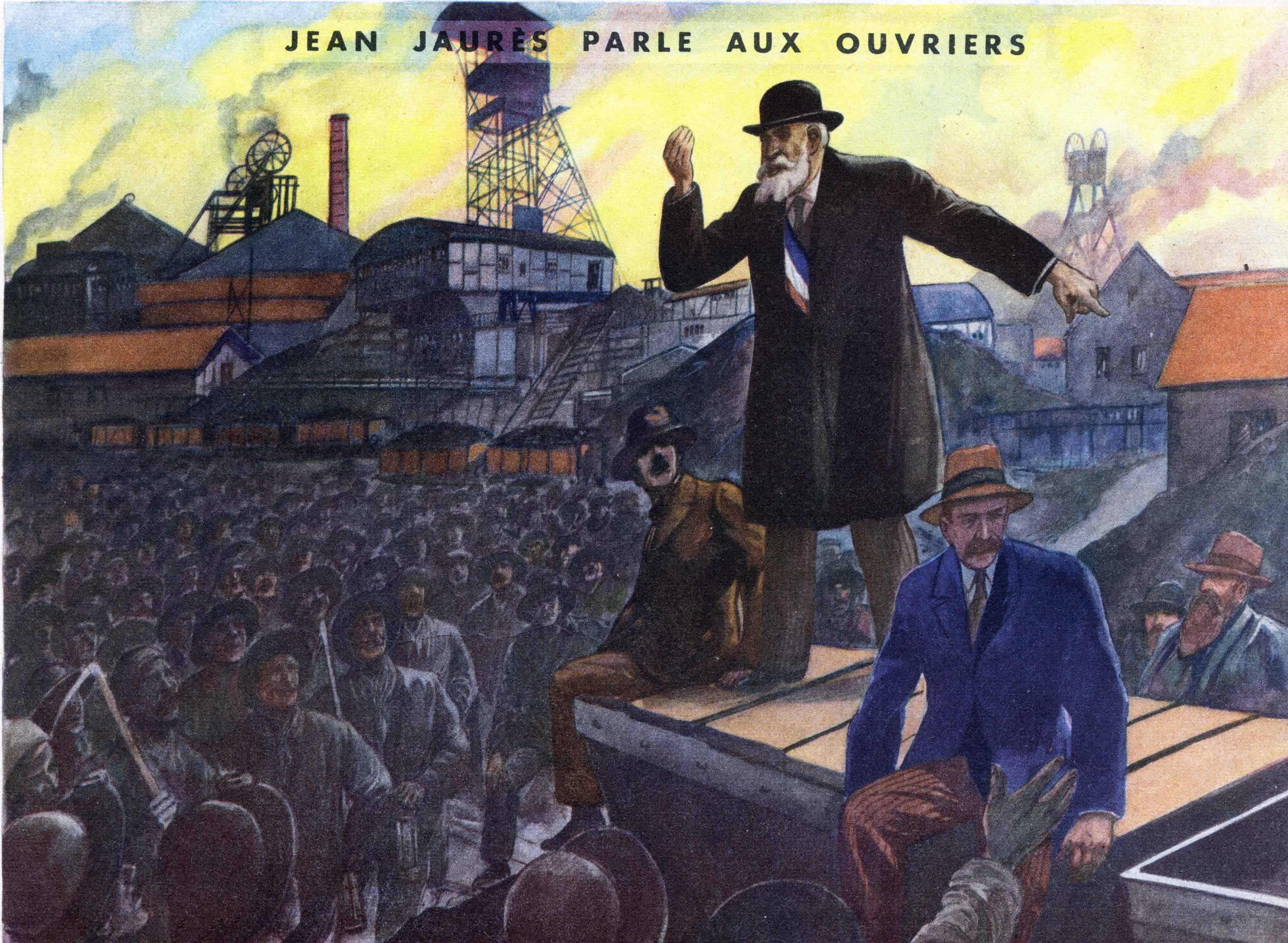 68 jaures parle aux ouvriers