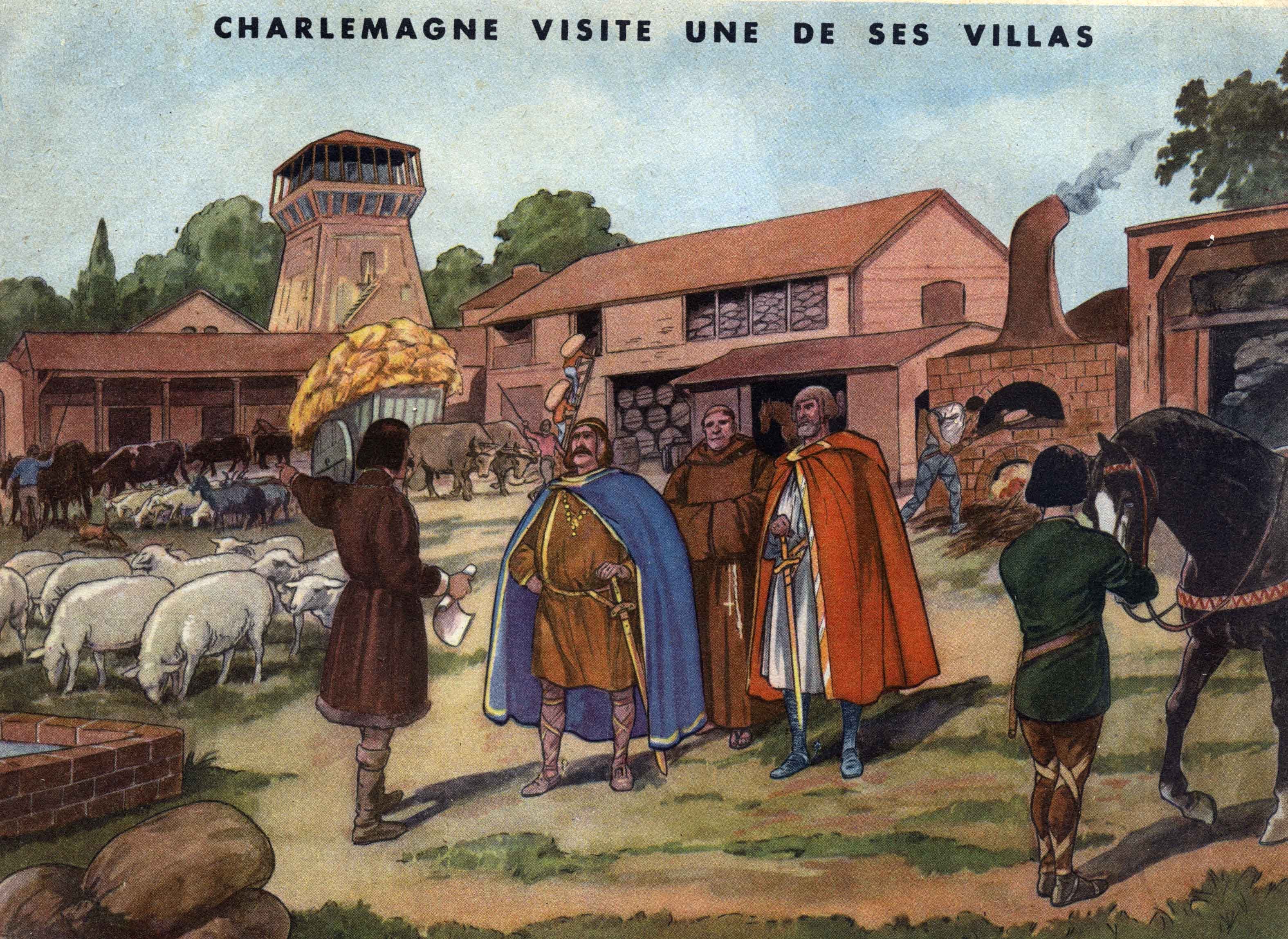 8 charlemagne visite une de ses villas