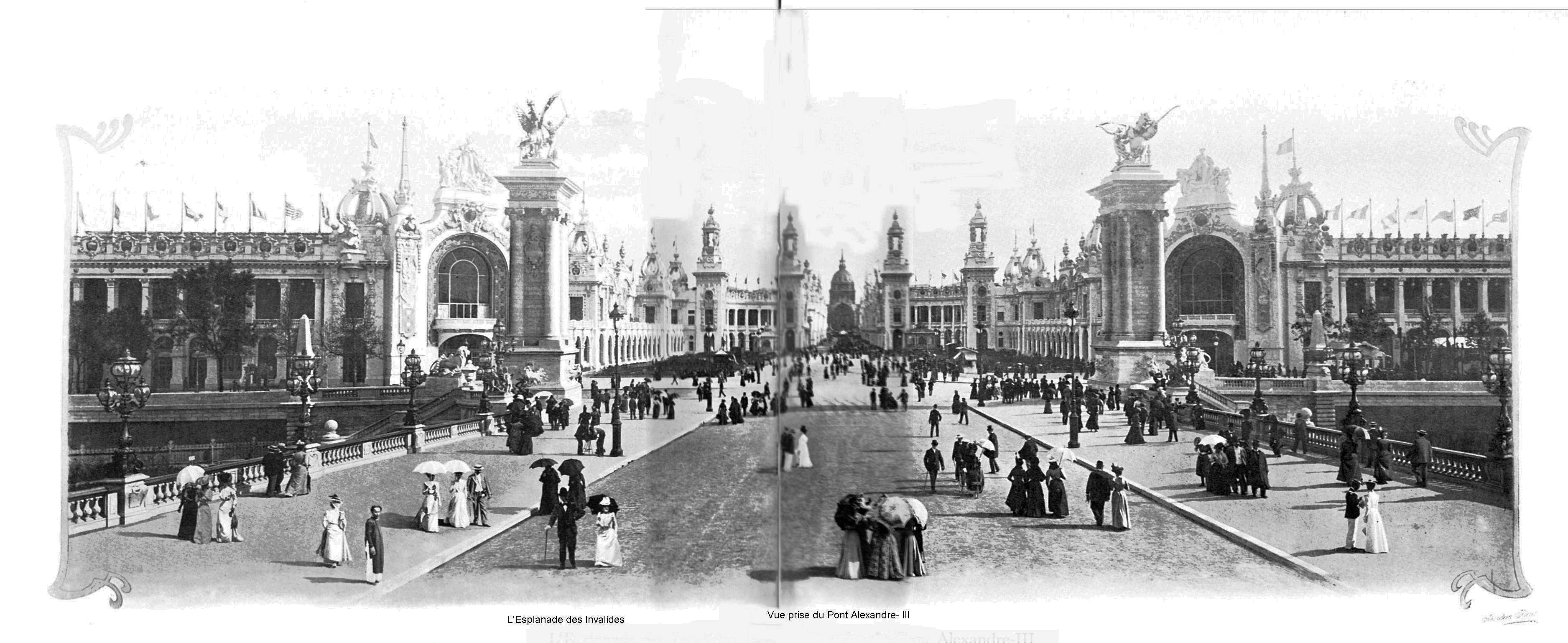 L esplanade des invalides vue depuis le pont alexandre iii