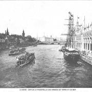 La seine depuis la passerelle des armees de terre et de mer