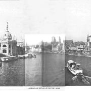 La seine vu depuis le pont de l alma