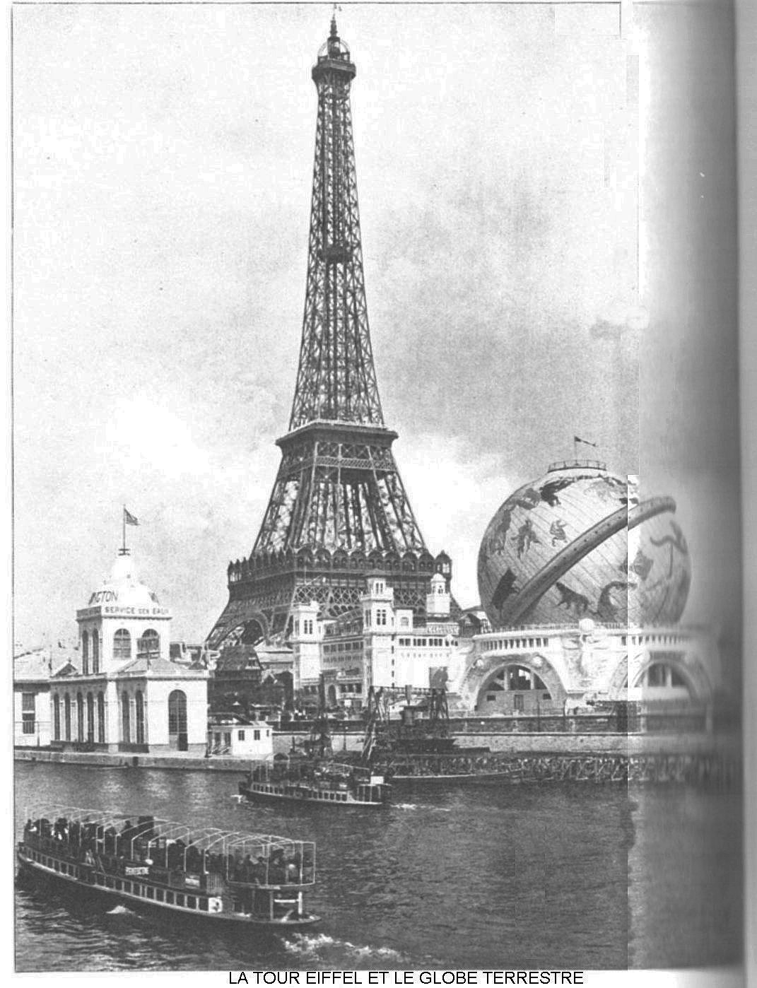 La tour eiffel et le globe terrestre