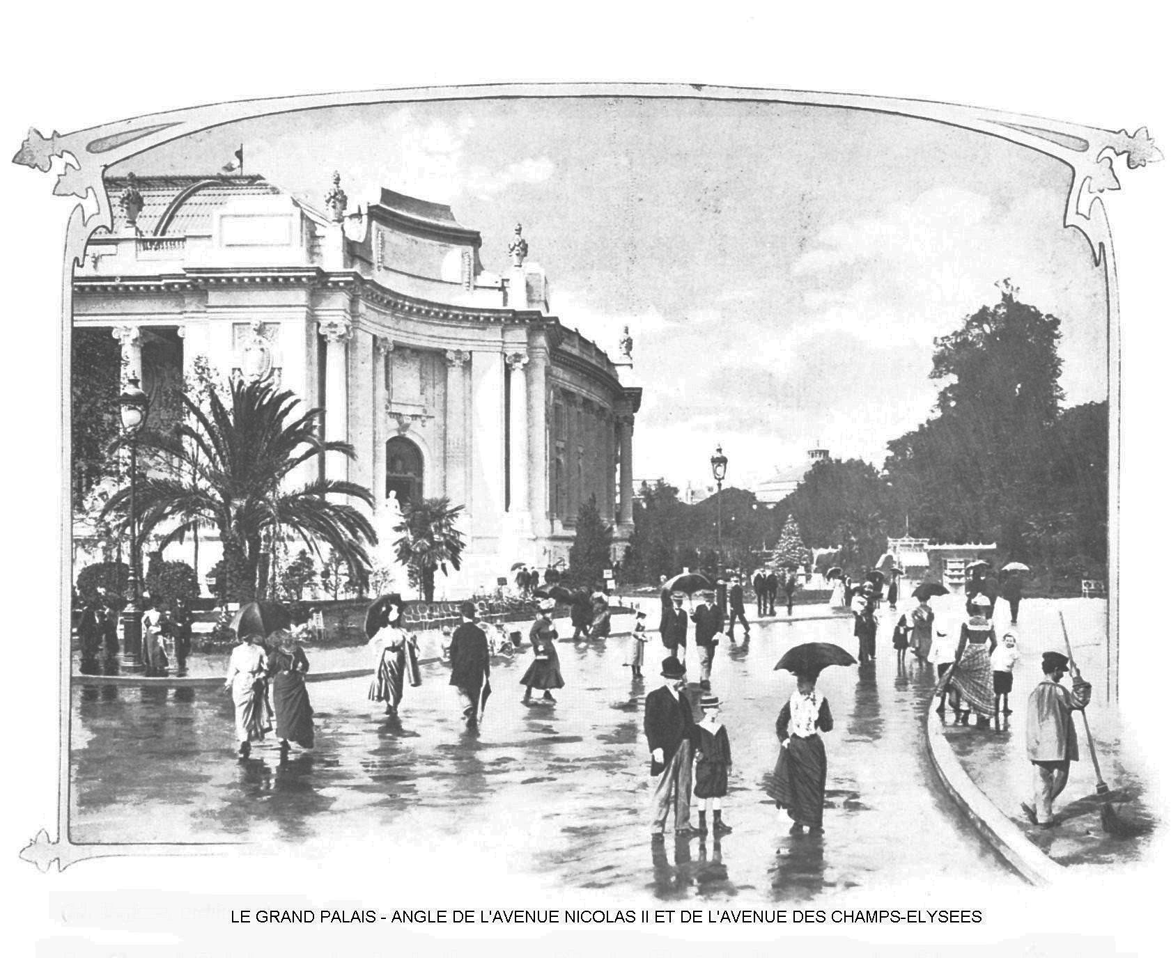 Le grand palais angle de l avenue nicolas ii et de l avenue des champs elysees