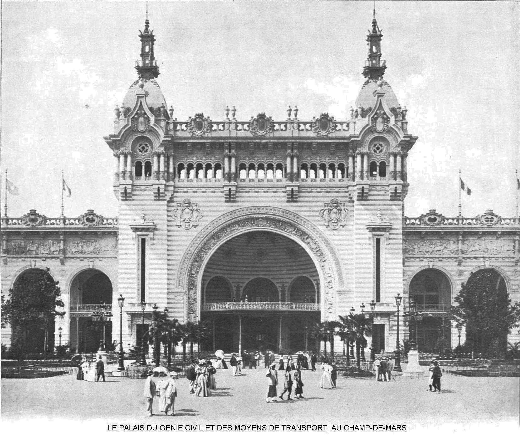 Le palais du genie civil et des moyens de transport au champ de mars