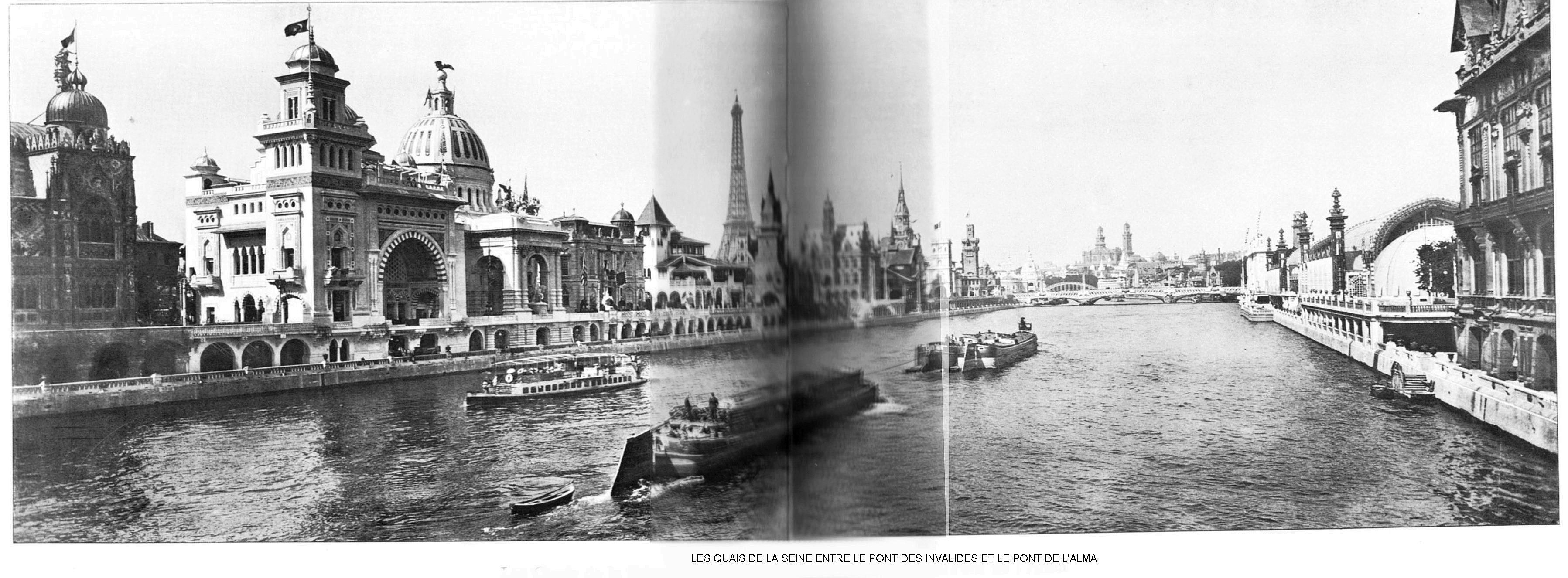 Les quais de la seine entre le pont des invalides et le pont de l alma