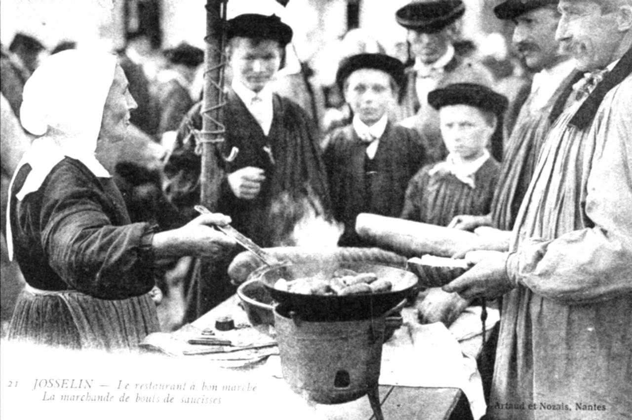 Marchande de bouts de saucisses