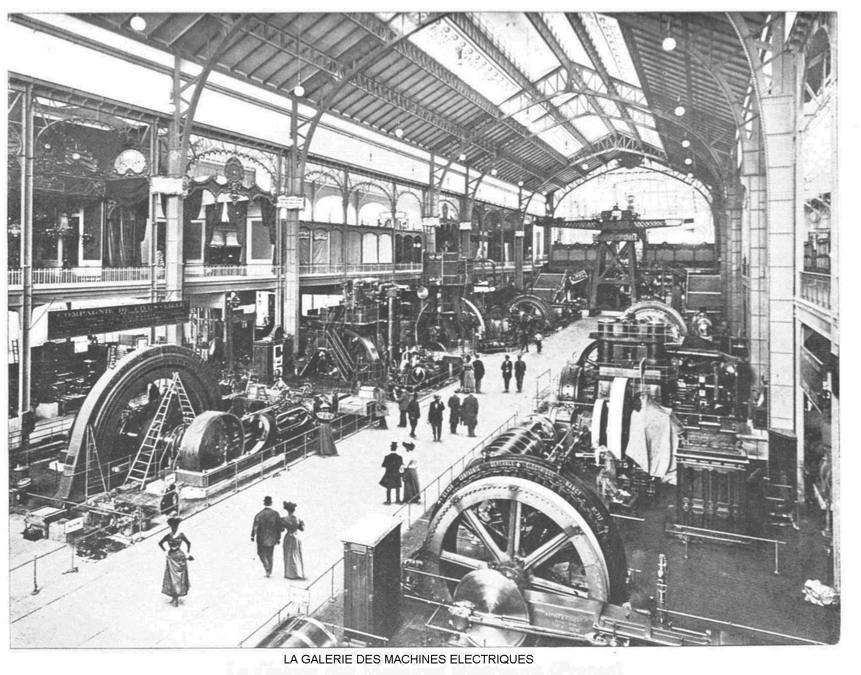 Ressources histoire exposition universelle 1900 la galerie des machines electriques