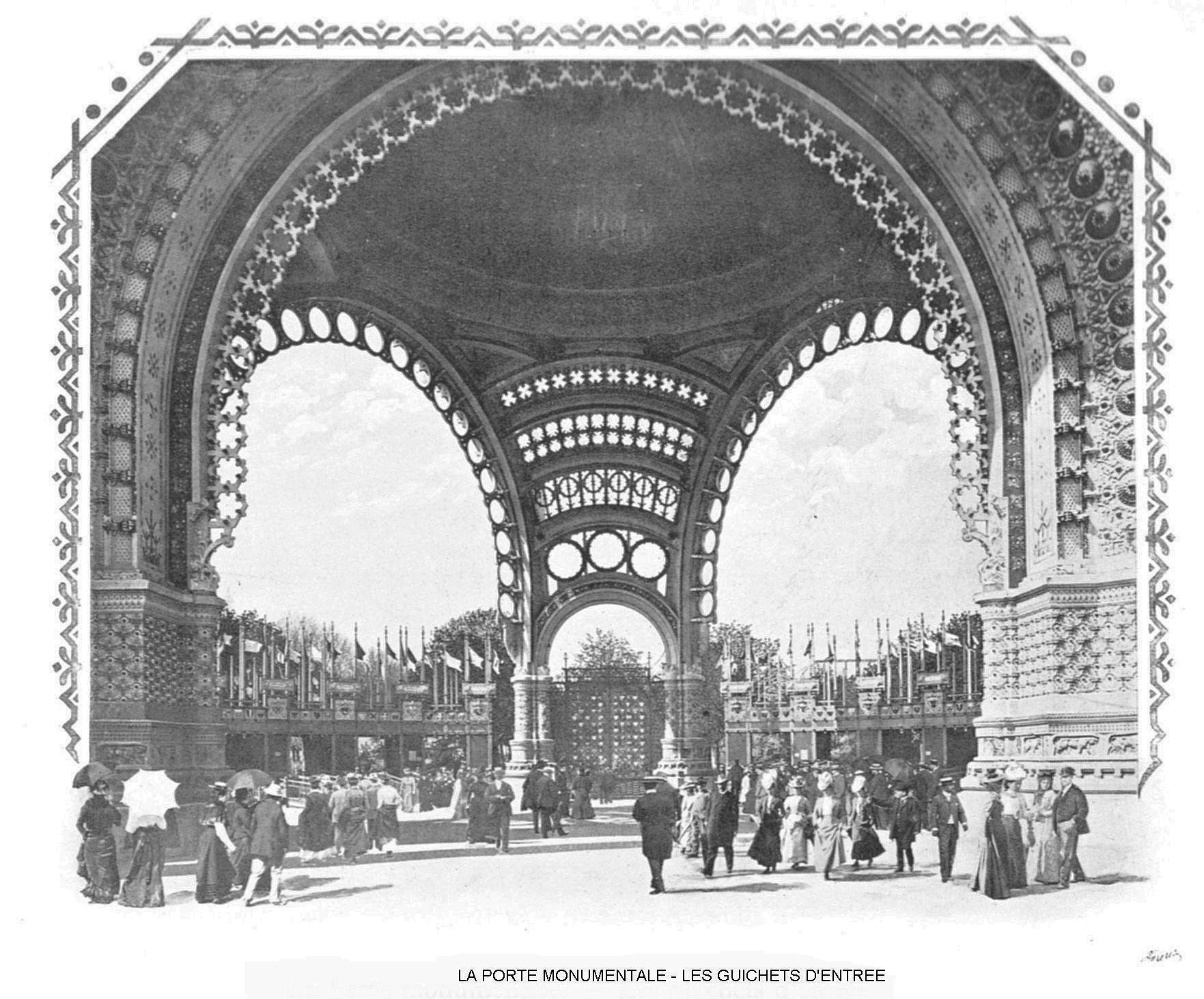 Ressources histoire exposition universelle 1900 la porte monumentale les guichets d entree