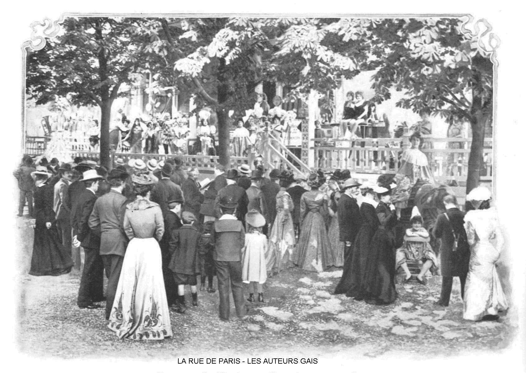 Ressources histoire exposition universelle 1900 la rue de paris les auteurs gais