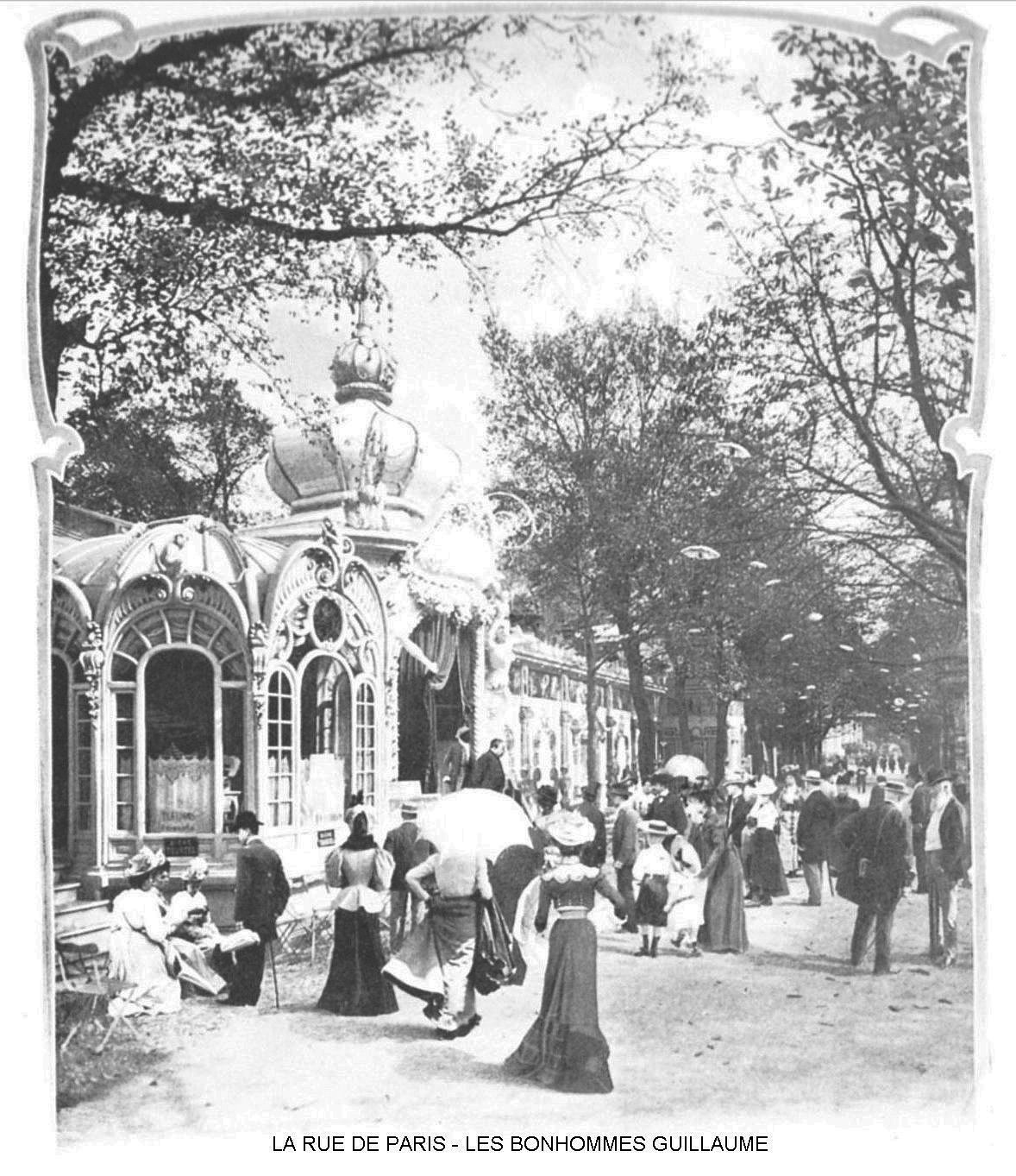 Ressources histoire exposition universelle 1900 la rue de paris les bonhommes guillaume