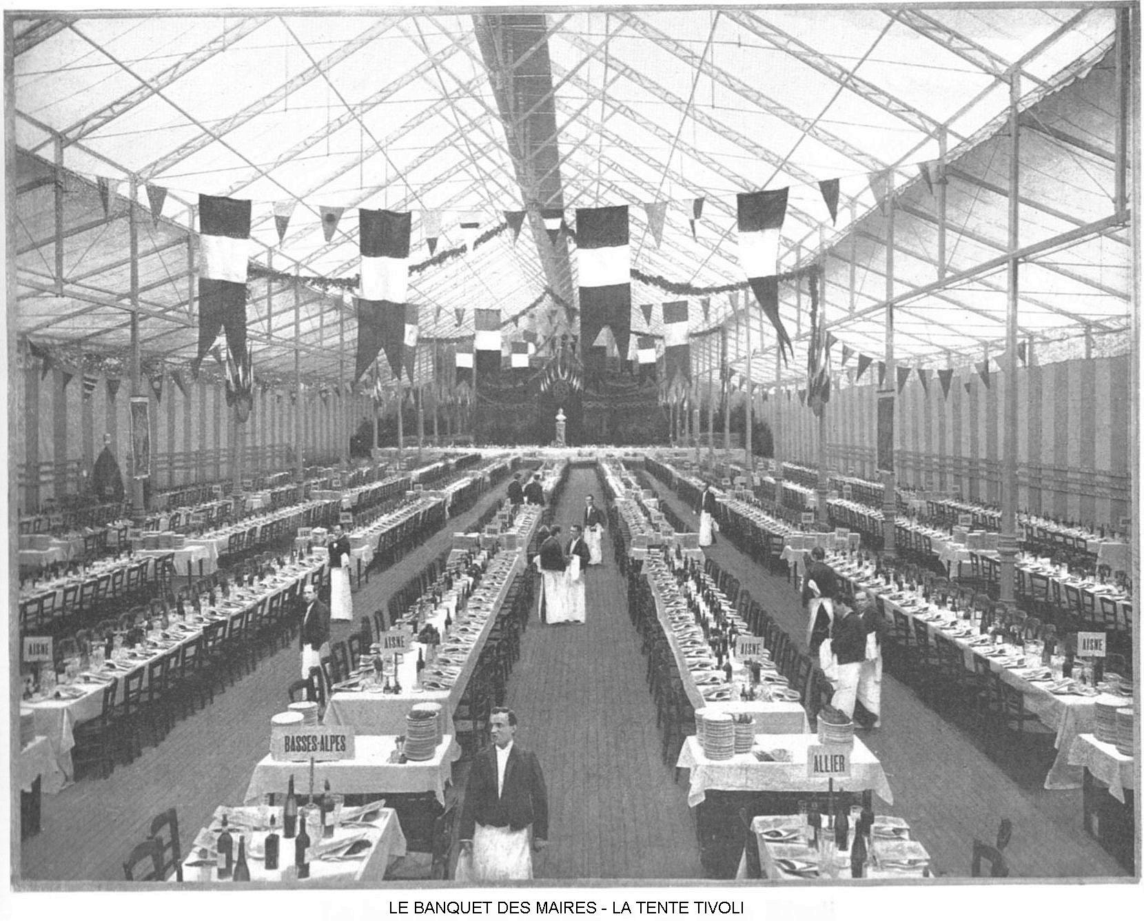 Ressources histoire exposition universelle 1900 le banquet des maires la tente tivoli