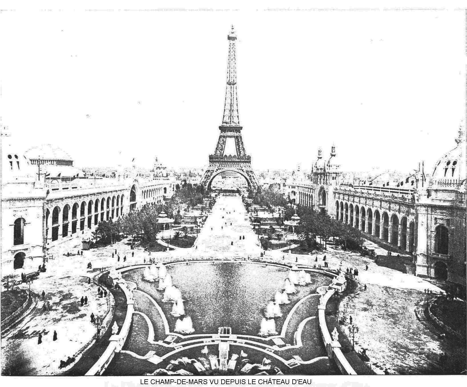 Ressources histoire exposition universelle 1900 le champ de mars vu depuis el chateau d eau