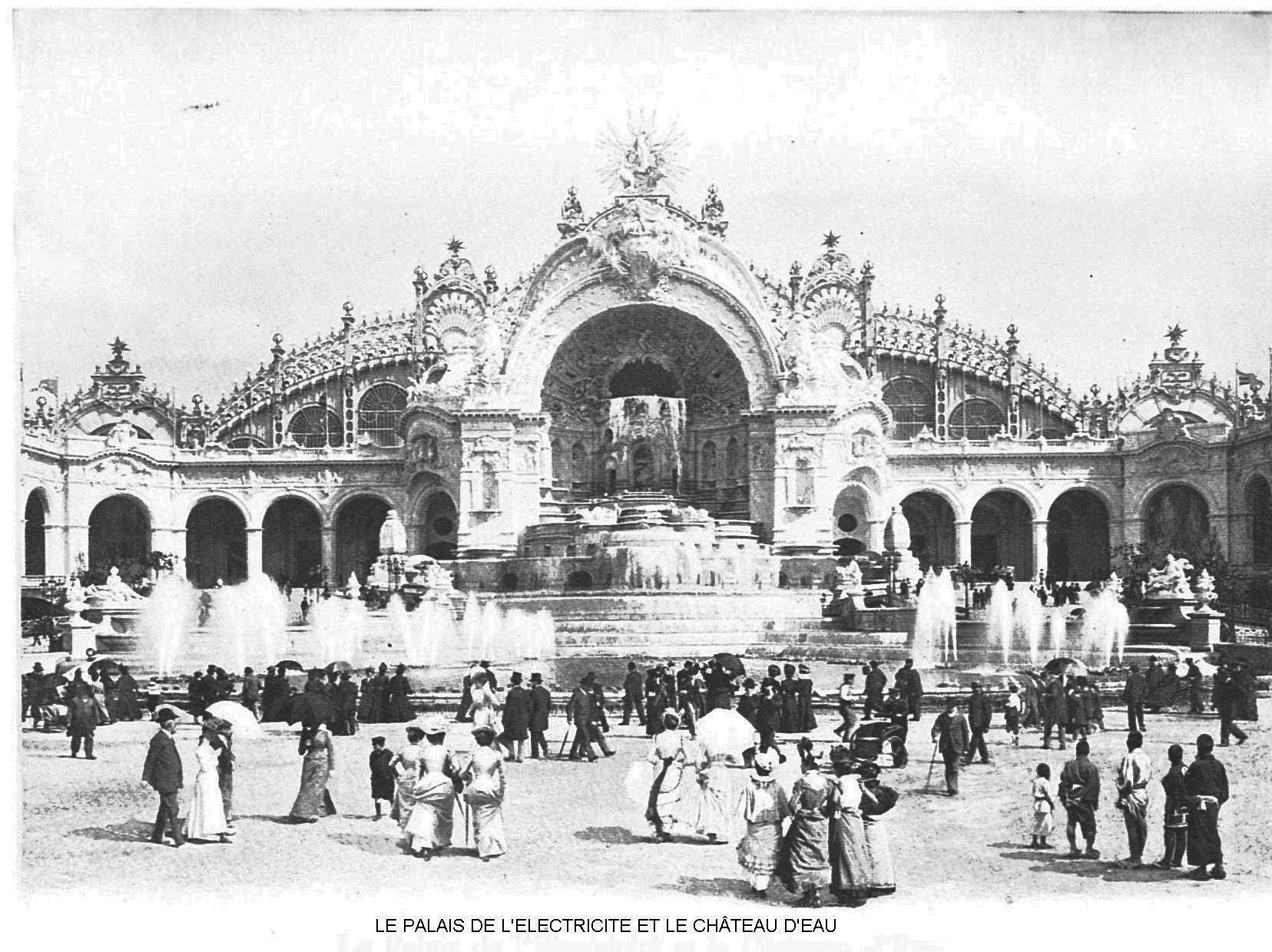 Ressources histoire exposition universelle 1900 le palais de l electricite et le chateau d eau