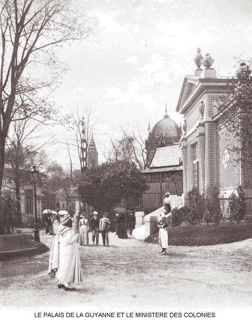 Ressources histoire exposition universelle 1900 le palais de la guyanne et le ministere des colonies