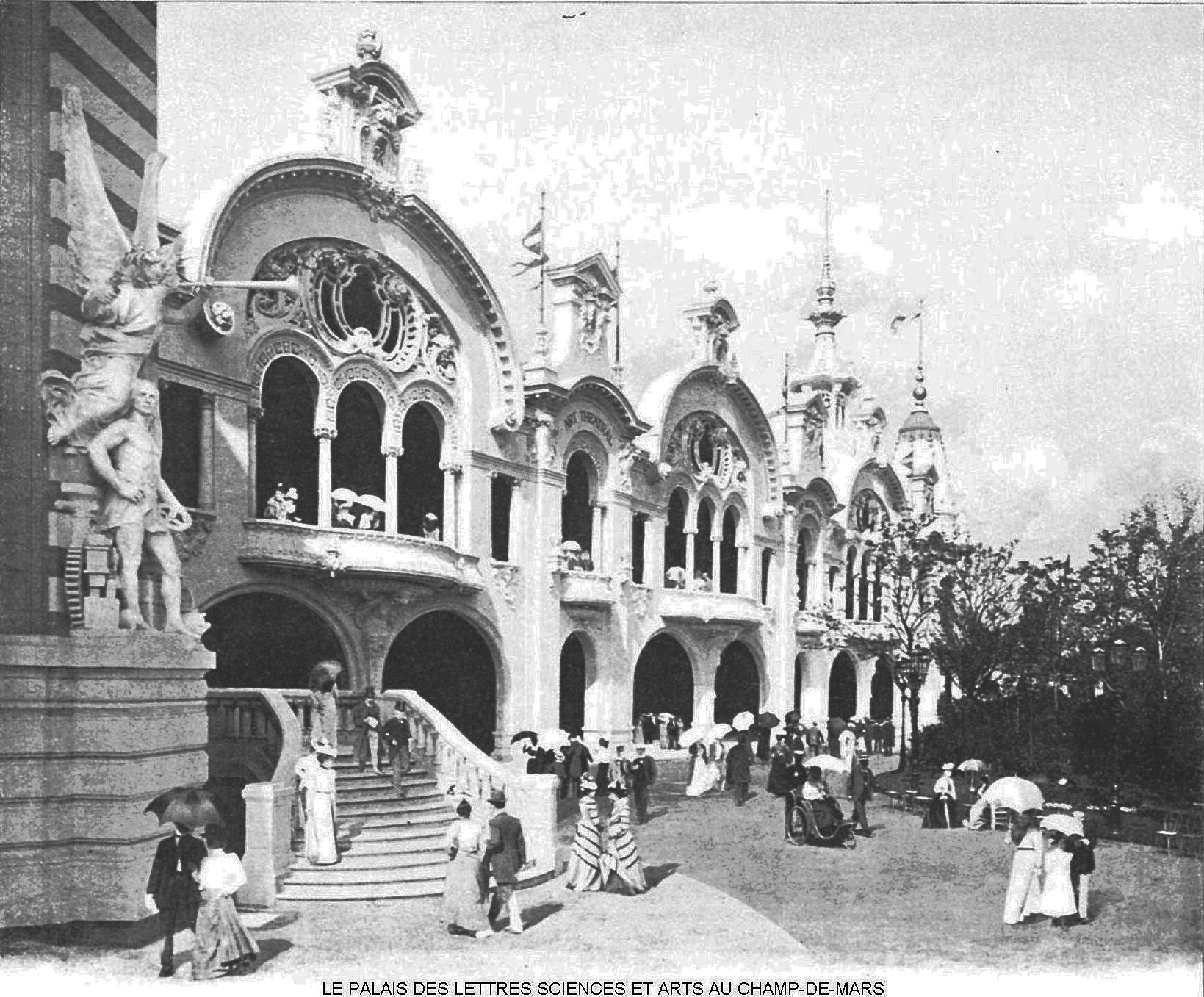 Ressources histoire exposition universelle 1900 le palais des lettres arts sciences