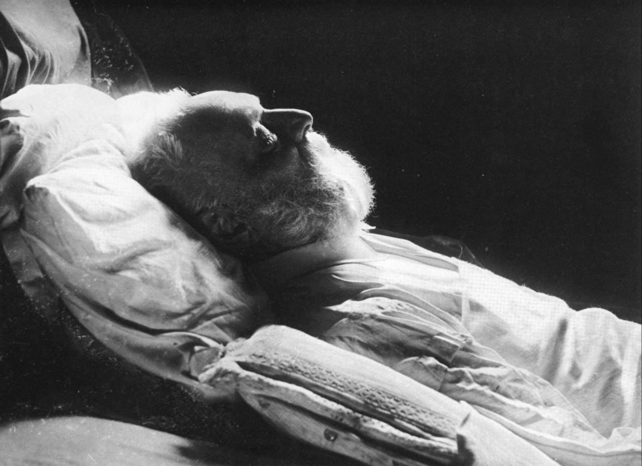 Victor Hugo sur son lit de mort