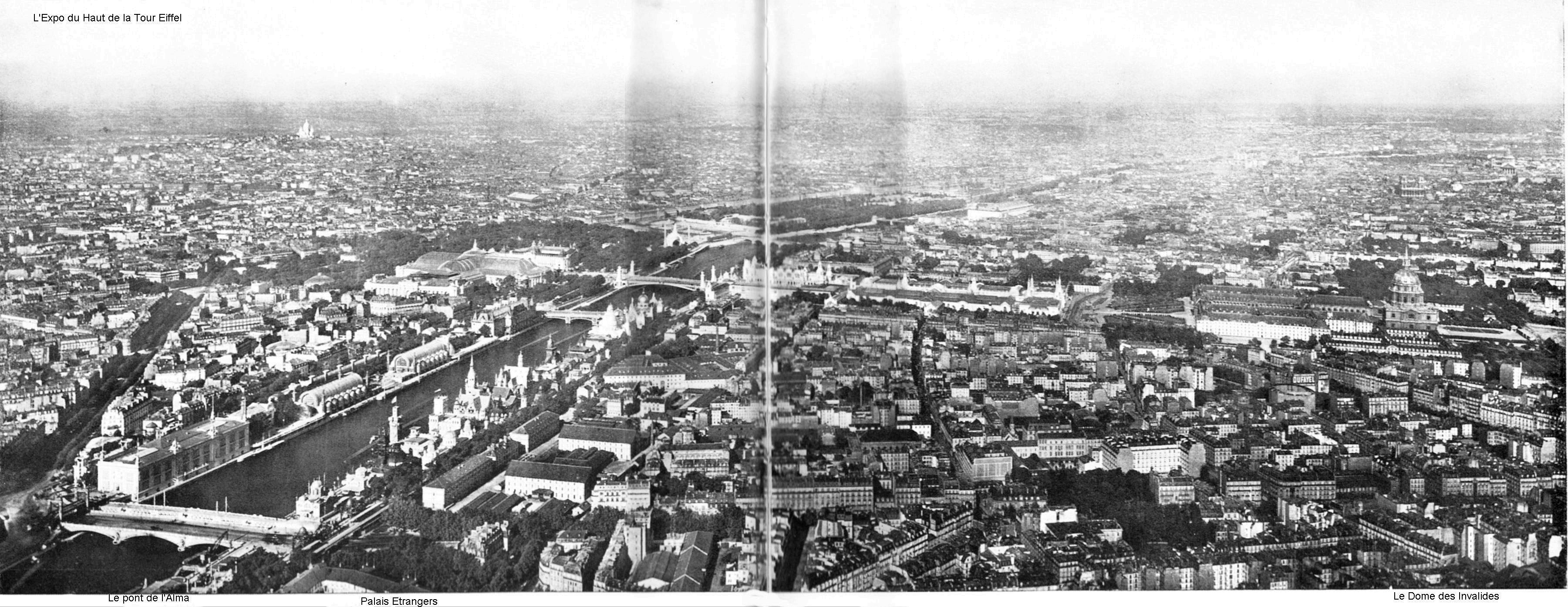 Vue de l expo du haut de la tour eiffel