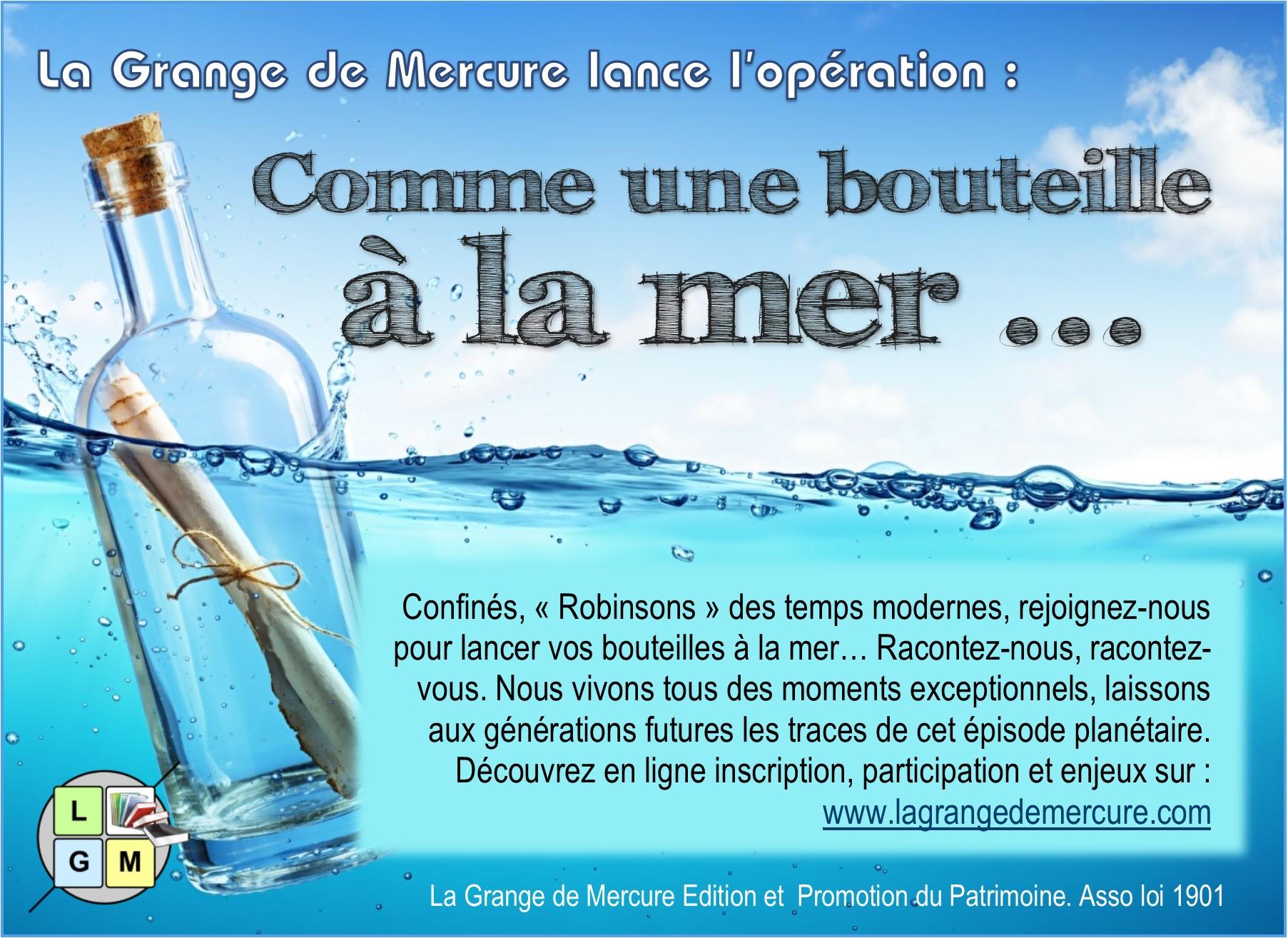 Accroche comme une bouteille a la mer